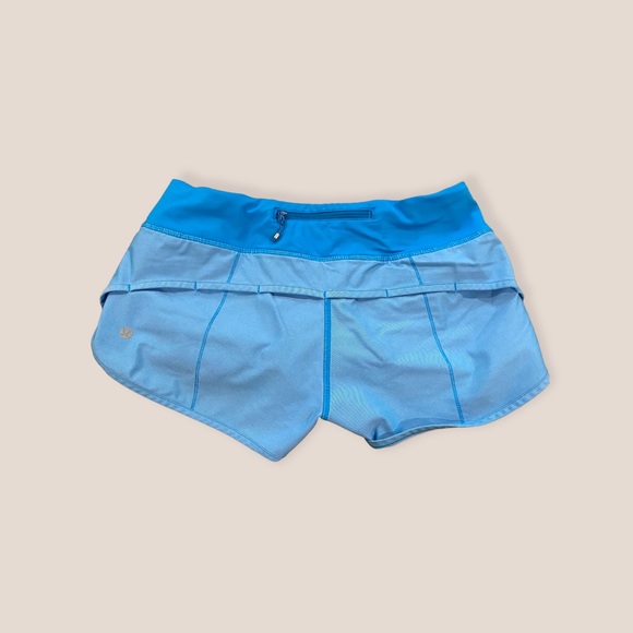 Lululemon Running Shorts Blue Size 6 - Picture 2 of 3